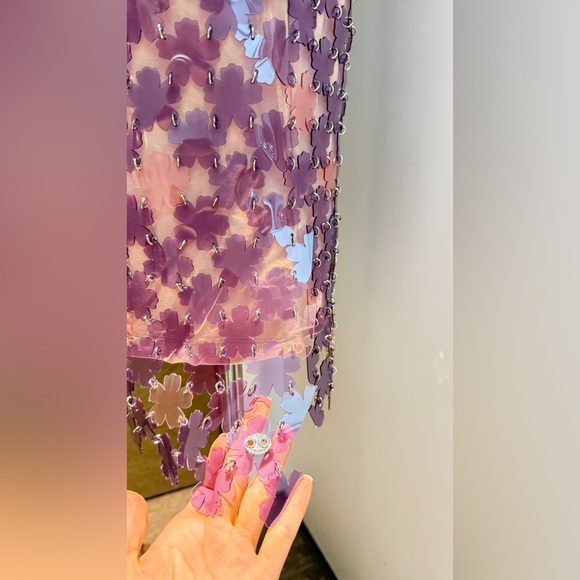 Paco Rabanne Mini Dress with Flower Sequins - Picture 5 of 16